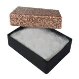 Textured Rose Gold Cotton Filled Jewelry Gift Boxes #11
