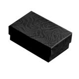 Swirl Black Cotton Filled Jewelry Gift Boxes #21