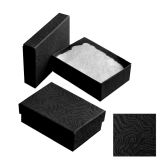 Premium Swirl Black Cotton Filled Jewelry Gift Boxes #32