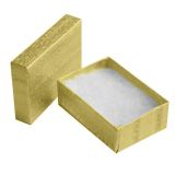 Gold Foil Cotton Filled Jewelry Gift Boxes #32