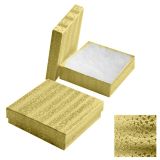 Gold Foil Cotton Filled Jewelry Gift Boxes #33