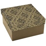 Damask Cotton Filled Jewelry Gift Boxes 2