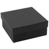 Premium Matte Black Paper Cotton Filled Jewelry Gift Boxes #34