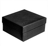 Swirl Black Cotton Filled Jewelry Gift Boxes #34