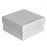White Swirl Cotton Filled Gift Box #34 | Gems on Display