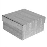 Silver Foil Cotton Filled Boxes #34 - Bulk