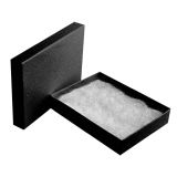Premium Swirl Black Cotton Filled Jewelry Gift Boxes #53