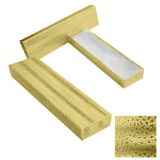 Gold Foil Cotton Filled Jewelry Bracelet Gift Boxes #82