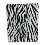 Zebra Print Gift Shopping Tote Bags with Handle, 7-3/4