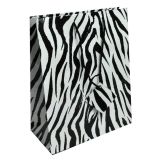 Zebra Print Gift Shopping Tote Bags with Handle, 7-3/4