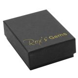 Premium Matte Black Paper Cotton Filled Jewelry Earring Gift Boxes #21