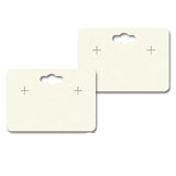 Ivory Earring Card With Keyhole 1-3/4
