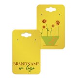 Shimmer Gold Earring Card with Keyhole 2