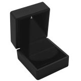 Black Soft Touch Lighted Ring Box