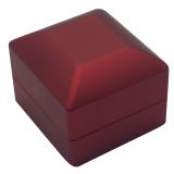 Red Soft Touch Lighted Earring Box