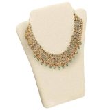 Beige Linen Jewelry Necklace Easel, 8