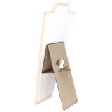 Beige Faux Suede Jewelry Necklace Easel, 8-7/8
