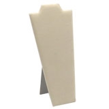 Beige Faux Suede Jewelry Necklace Easel, 8-7/8
