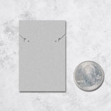 Matte Grey Custom Necklace and Earring Card 2