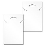Hanging Matte White Custom Necklace and Earring Card 2