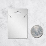 Hanging Shimmer Silver Custom Necklace and Earring Card 2