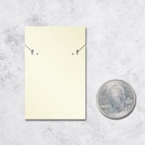 Shimmer White Gold Custom Necklace and Earring Card 2