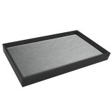 Steel Grey Leatherette Jewelry Tray Liner Display Insert