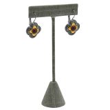 Grey Linen Jewelry Earring T Stand, 5-3/4