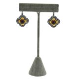 Grey Linen Jewelry Earring T Stand, 5-3/4