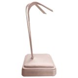 Champagne Pink Leatherette Jewelry Earring Tree Stand