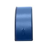 Blue & Black Leatherette Half Moon Jewelry Bracelet / Watch Display