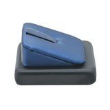 Blue Leatherette Jewelry Ring Clip Display