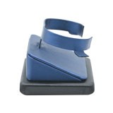 Blue Leatherette Jewelry Watch Display Stand