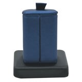 Blue Leatherette Jewelry Ring Display Stand 2-3/8