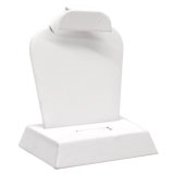 White Leatherette Jewelry Combination Display Stand | Gems on Display