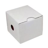 Red Flocked Velour Jewelry Ring Packaging Boxes