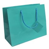 Glossy Teal Tote Gift Bags - Bulk | Gems On Display