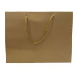 Glossy Gold  Euro Tote Gift Shopping Bags, 9-1/2