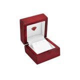 Red Rosewood Jewelry Earring Gift Packaging Boxes, Dome Top