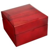 Red Rosewood Jewelry Bracelet / Watch Pillow Boxes