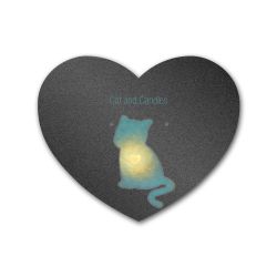 Shimmer Black Heart Earring Card  2-1/2