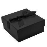 Premium Black Textured Earring / Pendant Jewelry Boxes