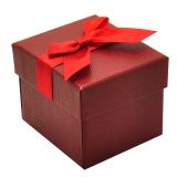 Premium Red Textured Jewelry Earring Gift Boxes