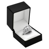 Premium Black Jewelry Ring Boxes | Gems on Display