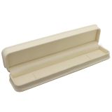 Cream Leatherette Jewelry Bracelet Packaging Boxes
