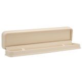 Cream Leatherette Jewelry Bracelet Packaging Boxes