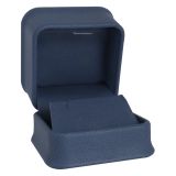 Leatherette Navy Earring Box | JLE3-L80 | Gems On Display