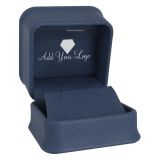 Navy Blue Leatherette Jewelry Earring Gift Boxes
