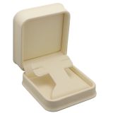 Cream Leatherette Jewelry T Insert Earring Boxes 