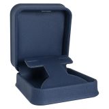 Navy Leatherette T-Stand Earring Box | JLE5-L80 | Gems On Display